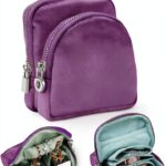 Lumayina 2-in-1 Velvet Jewelry Organizer Lavender Purple-0