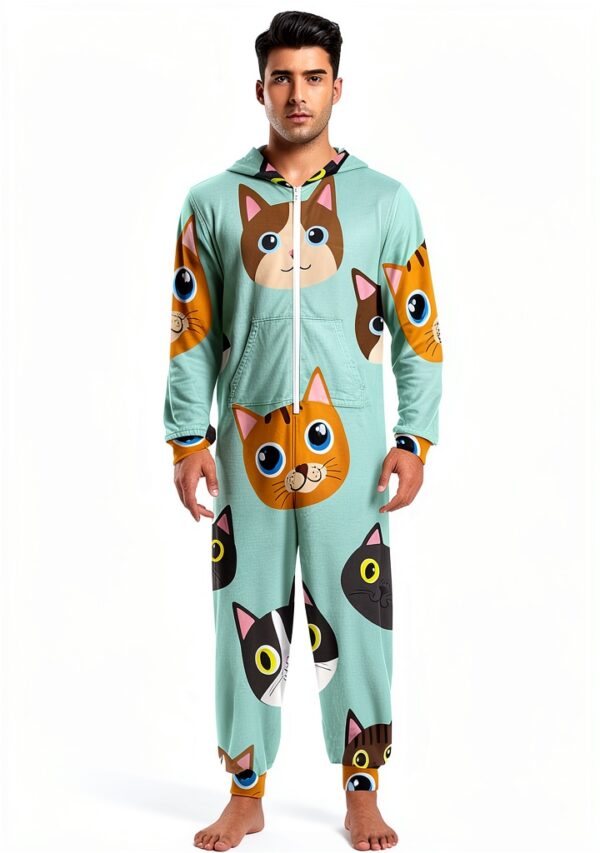 RPLIFE Hooded Velvet Pajamas Soft Unisex Lounge Wear-1