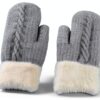 Nurnesy Reversible Thermal Gloves Double Sided Warmth Unisex-8