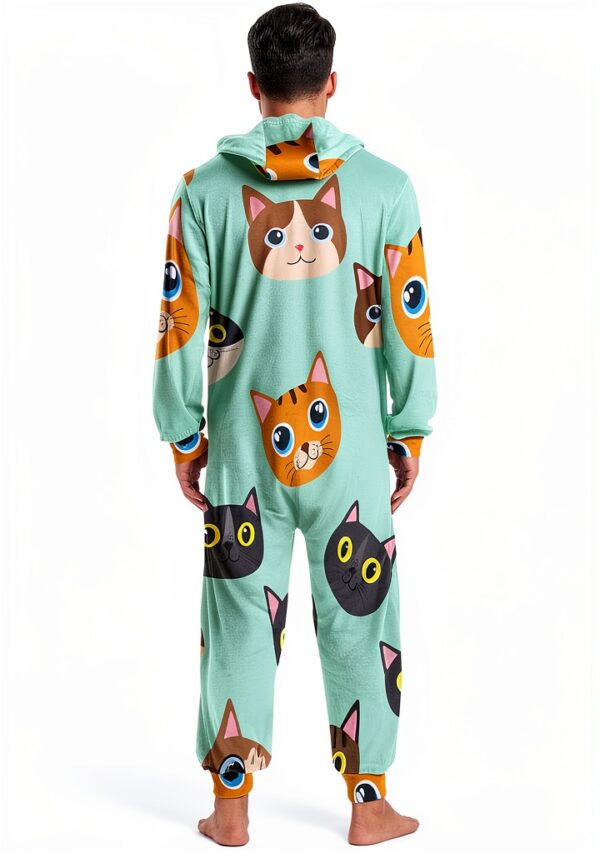 RPLIFE Hooded Velvet Pajamas Soft Unisex Lounge Wear-4