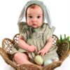 EvyCollection Bunny Bonnet Baby Hat Linen Cotton Velvet Ears-2