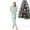 RPLIFE Llama Print Onesie Pastel Mint Cozy Velvet Unisex-6