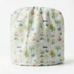 oneOone Velvet Mint Green Fabric Autumn Sewing Material Print Fabric by The Yard 58 Inch Wide-0