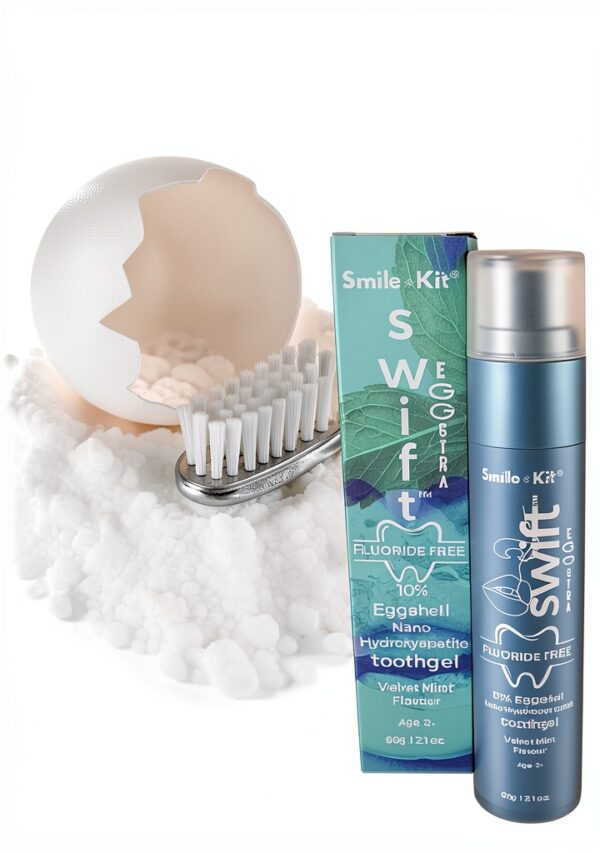 EGGSTRA Fluoride Free 10% Eggshell Nano Hydroxyapatite Toothgel Velvet-1