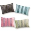 HomeCentric Decorative Pink 30x65 cm Velvet Lumbar Cushion Cover-3