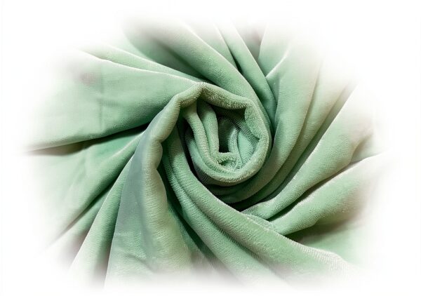 100% Micro Velvet Mint Fabric 44" Wide Velvets-0