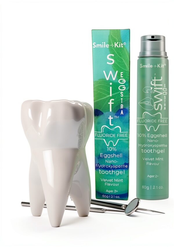 EGGSTRA Fluoride Free 10% Eggshell Nano Hydroxyapatite Toothgel Velvet-4