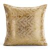 AmeliaHome 2 Cushion Covers 45 x 45 cm Decorative Cushion Covers Zip Geometric Glamour Velvet Navy Beige Gold-0