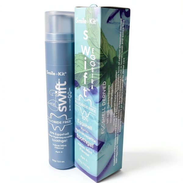 EGGSTRA Fluoride Free 10% Eggshell Nano Hydroxyapatite Toothgel Velvet-2