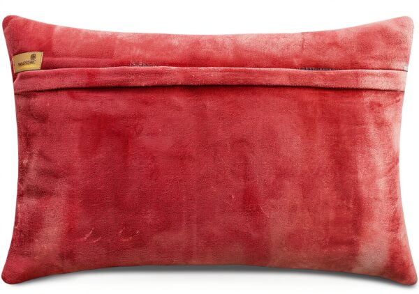 HomeCentric Decorative Pink 30x65 cm Velvet Lumbar Cushion Cover-2